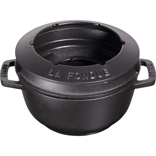 Staub - zestaw do fondue 18 cm, czarny