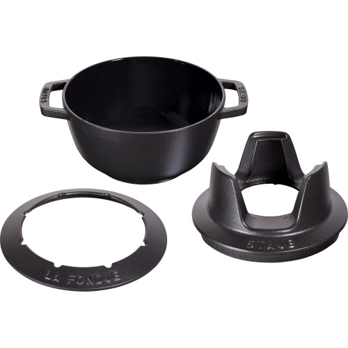 Staub - zestaw do fondue 20 cm, czarny