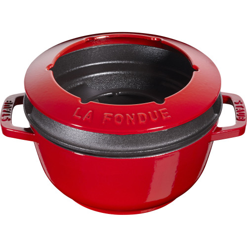 Staub - zestaw do fondue 18 cm, czerwony