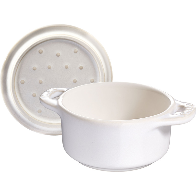 Staub - mini cocotte okrągły 200 ml, kość słoniowa