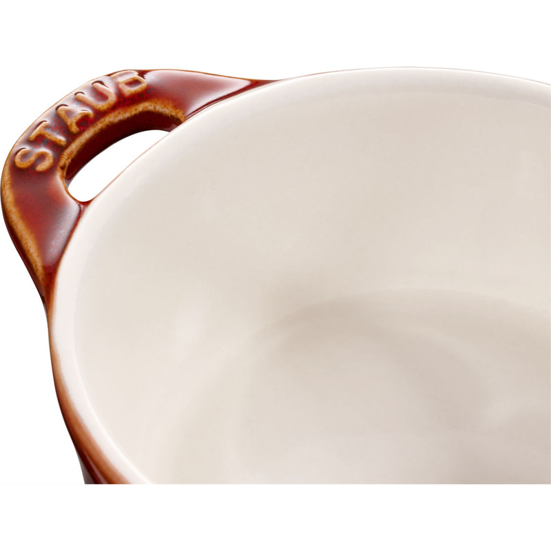 Staub - mini cocotte okrągły 200 ml, kasztanowy