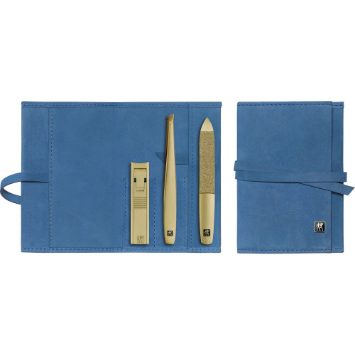 Zwilling - zestaw do manicure - niebieskie etui, 3 elementy