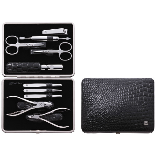 Zwilling - zestaw do manicure - czarne sztywne pudełko, 10 elementów