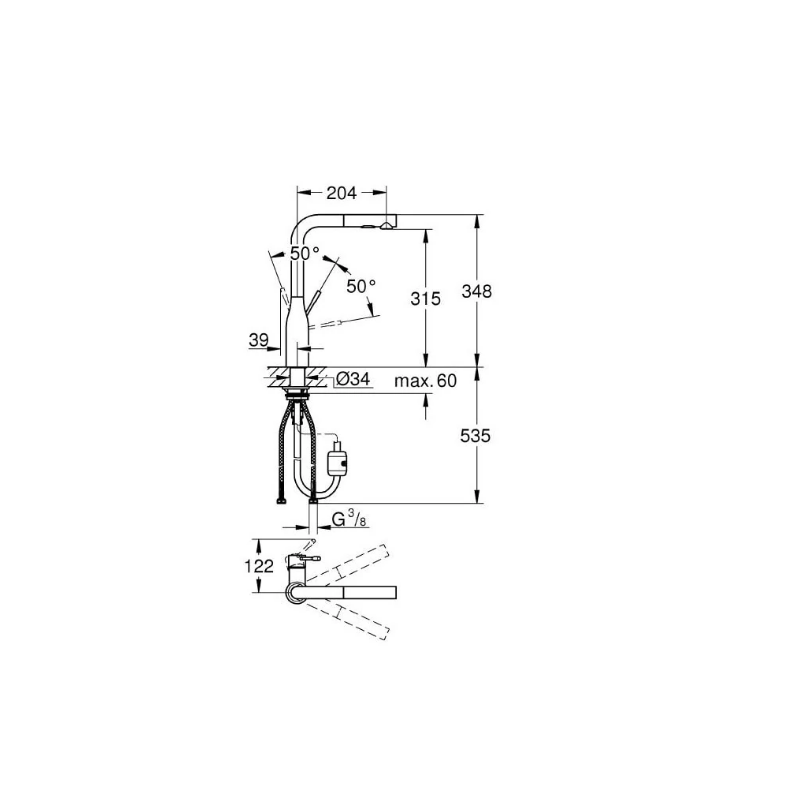 Grohe bateria Essence Jednouchwytowa Warm Sunset 30270DA0-