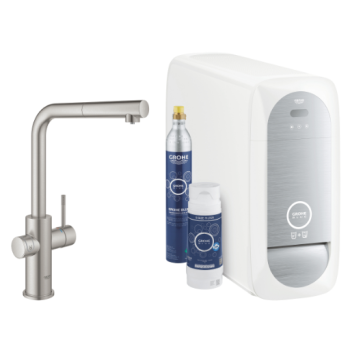 Grohe Blue Home L-Spout Starter Kit with Pull-Out Mousseur 31539DC0