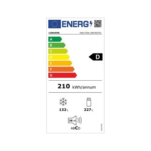 LIEBHERR - Chłodziarko-zamrażarka EasyFresh i NoFrost CNd 5704 + odbierz dodatek energetyczny 250zł