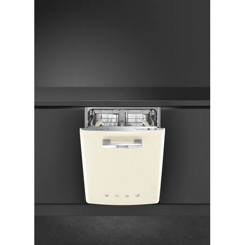Smeg Zmywarka do naczyń, 60 cm, 50s, kremowy STFABCR3