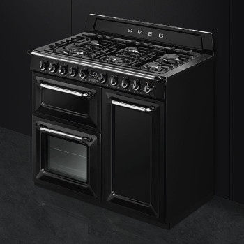 Smeg - Kuchnia wolnostojąca z płytą gazową 100x60 cm z linii Victoria TR103BL + mikser GRATIS