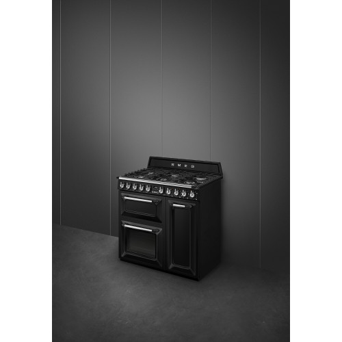 Smeg Kuchnia wolnost., 90cm, Victoria, czarny TR93BL