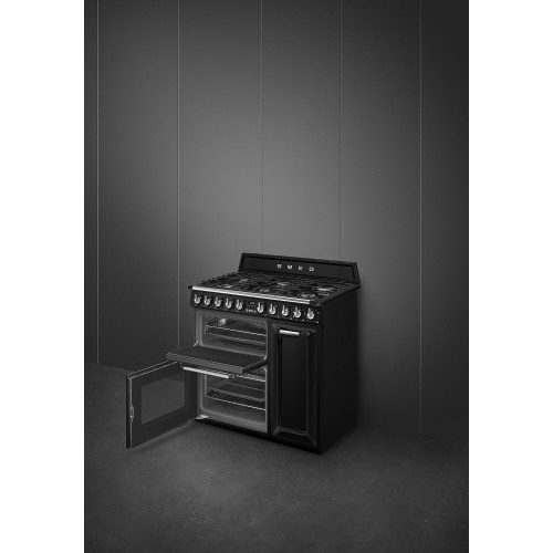 Smeg Kuchnia wolnost., 90cm, Victoria, czarny TR93BL