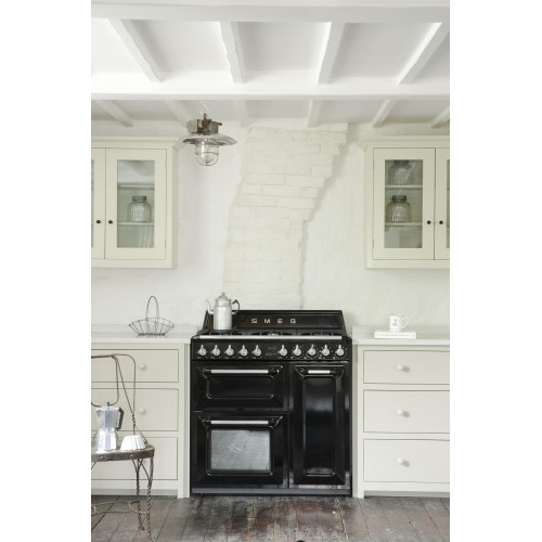 Smeg Kuchnia wolnost., 90cm, Victoria, czarny TR93BL