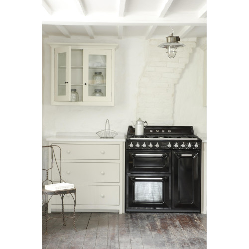 Smeg Kuchnia wolnost., 90cm, Victoria, czarny TR93BL