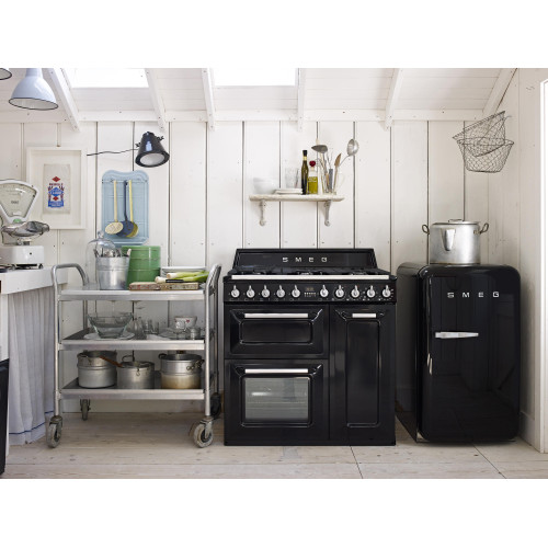 Smeg Kuchnia wolnost., 90cm, Victoria, czarny TR93BL