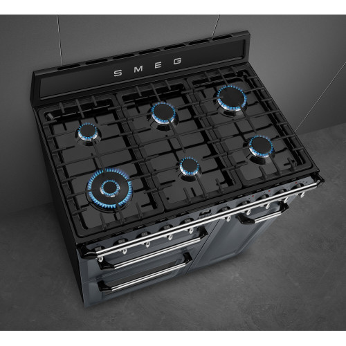 Smeg Kuchnia wolnost., 90cm, Victoria, nieb. TR93GR