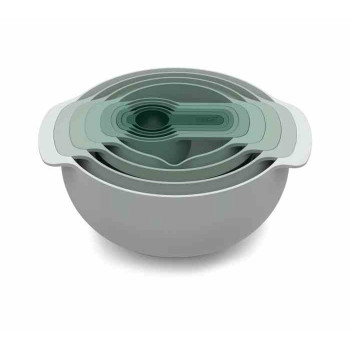 JJ-Zestaw misek i miarek Nest™ 9 Plus, sage