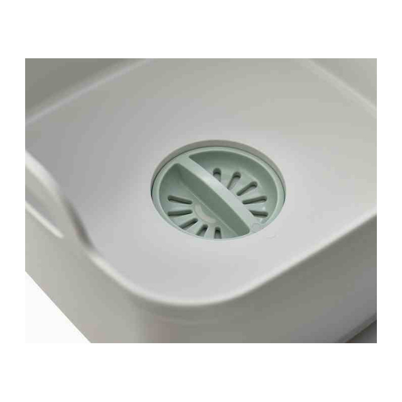 JJ-Miska z odpływem  Extend™, light stone/sage