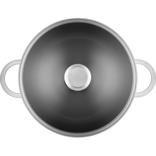 Ballarini - Patelnia głęboka non-stick z 2 uchwytami i pokrywką Ballarini Ancona - 28 cm