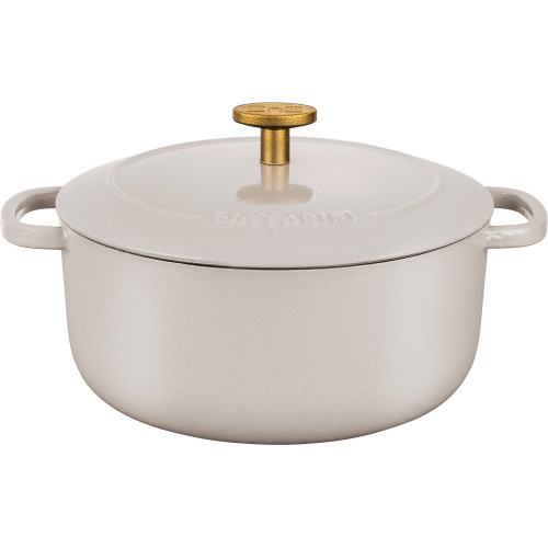 Ballarini - Garnek żeliwny okrągły Ballarini Bellamonte - 3 ltr, Kość słoniowa