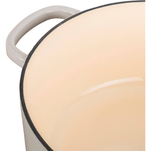 Ballarini - Garnek żeliwny okrągły Ballarini Bellamonte - 3 ltr, Kość słoniowa