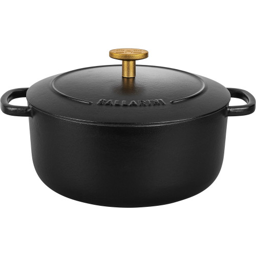 Ballarini - Garnek żeliwny okrągły Ballarini Bellamonte - Czarny, 2.6 ltr