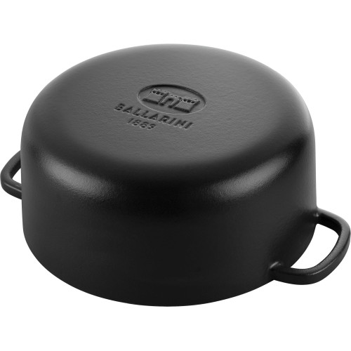 Ballarini - Garnek żeliwny okrągły Ballarini Bellamonte - Czarny, 2.6 ltr
