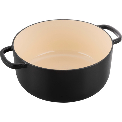 Ballarini - Garnek żeliwny okrągły Ballarini Bellamonte - Czarny, 2.6 ltr