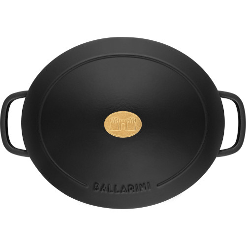 Ballarini - Garnek żeliwny owalny Ballarini Bellamonte - 4.5 ltr, Czarny