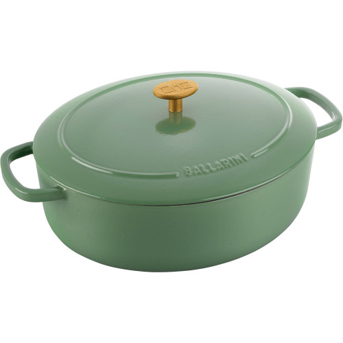 Ballarini - Garnek żeliwny owalny Ballarini Bellamonte - 4.5 ltr, Zielony