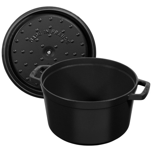 Staub - Garnek żeliwny okrągły wysoki Staub - 4.8 ltr, Czarny