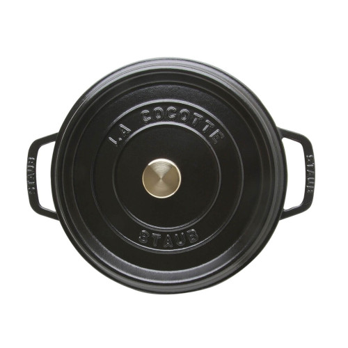 Staub - Garnek żeliwny okrągły wysoki Staub - 4.8 ltr, Czarny