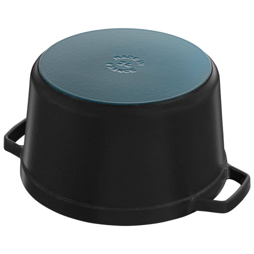 Staub - Garnek żeliwny okrągły wysoki Staub - 4.8 ltr, Czarny