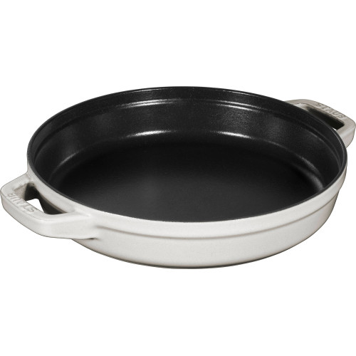 Staub - Zestaw 2 naczyń żeliwnych z pokrywką Staub - 24 cm, Biała trufla