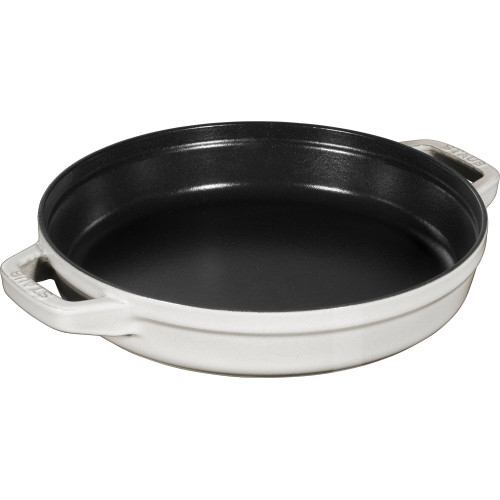 Staub - Zestaw 3 naczyń żeliwnych z pokrywką Staub - 24 cm, Biała trufla