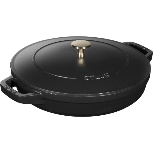 Staub - Zestaw 3 naczyń żeliwnych z pokrywką Staub - 24 cm, Czarny