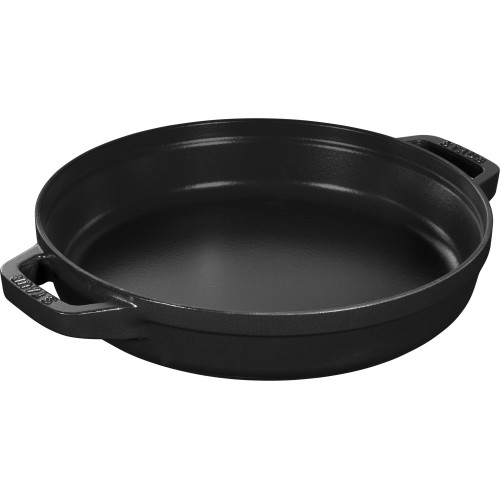 Staub - Zestaw 3 naczyń żeliwnych z pokrywką Staub - 24 cm, Czarny