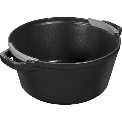 Staub - Zestaw 3 naczyń żeliwnych z pokrywką Staub - 24 cm, Czarny