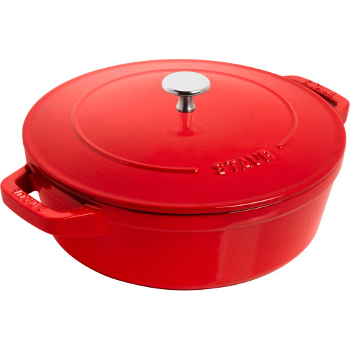 Staub - Zestaw 3 naczyń żeliwnych z pokrywką Staub - 24 cm, Czerwony