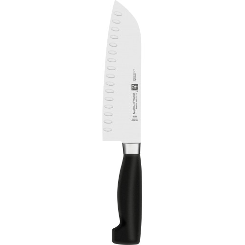 Zwilling - Nóż Santoku z rowkami Zwilling Four Star - 18 cm