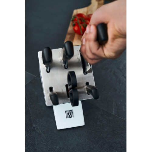 Zwilling - Zestaw 5 noży w bloku samoostrzącym Zwilling Four Star - Biały