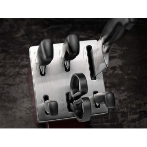 Zwilling - Zestaw 5 noży w bloku samoostrzącym Zwilling Four Star - Brązowy