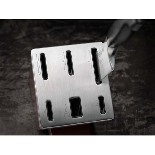 Zwilling - Zestaw 5 noży w bloku samoostrzącym Zwilling Four Star - Brązowy
