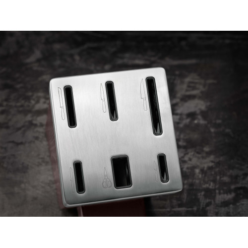 Zwilling - Zestaw 5 noży w bloku samoostrzącym Zwilling Four Star - Brązowy