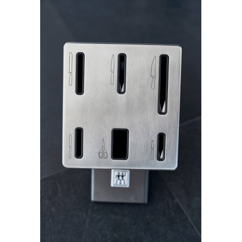 Zwilling - Zestaw 5 noży w bloku samoostrzącym Zwilling Four Star - Szary