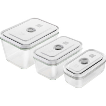 Zwilling - Zestaw 3 szklanych pojemników prostokątnych Zwilling Fresh & Save