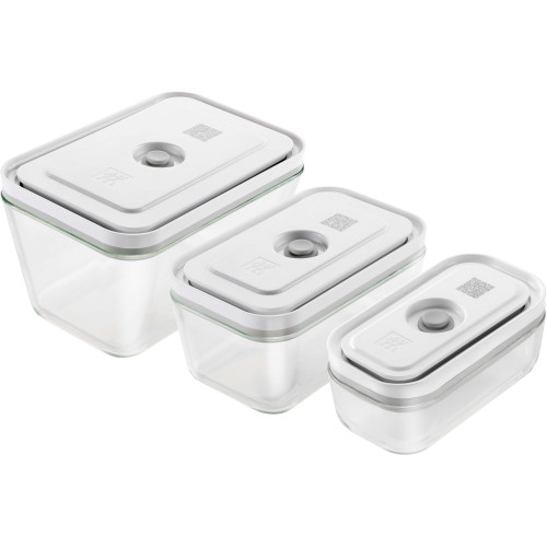Zwilling - Zestaw 3 szklanych pojemników prostokątnych Zwilling Fresh & Save