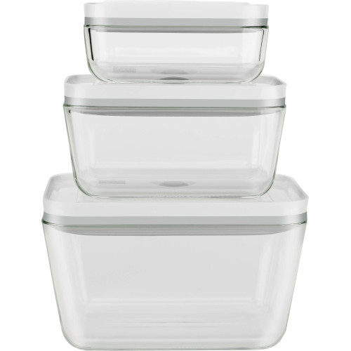 Zwilling - Zestaw 3 szklanych pojemników prostokątnych Zwilling Fresh & Save