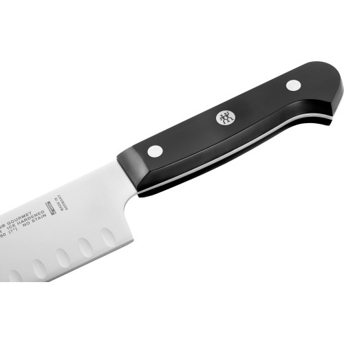 Zwilling - Nóż Santoku z rowkami Zwilling Gourmet - 18 cm