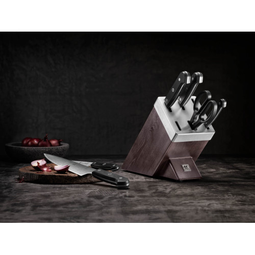Zwilling - Zestaw 5 noży w bloku samoostrzącym Zwilling Gourmet