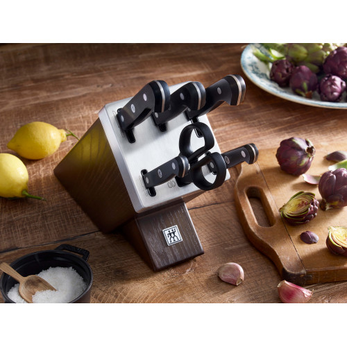 Zwilling - Zestaw 5 noży w bloku samoostrzącym Zwilling Gourmet