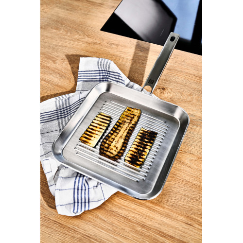 Zwilling - Stalowa patelnia grillowa Zwilling Plus - 24 cm